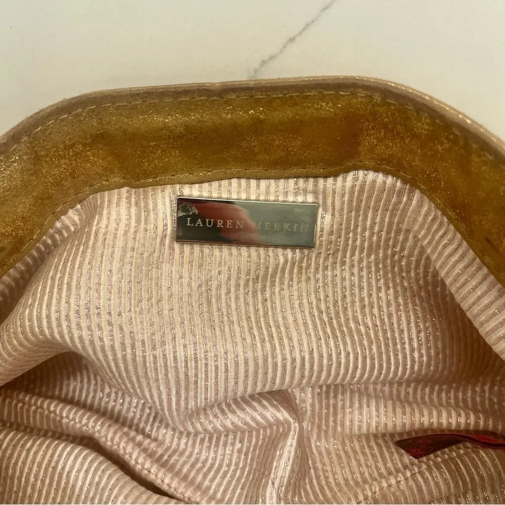 Lauren Merkin Shimmering Gold Clutch ✨